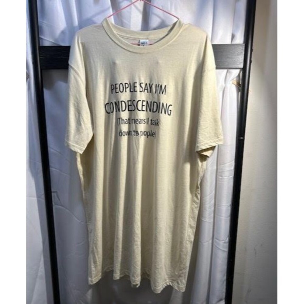 NWT Have It Tall XLT Condescending Graphic T Shirt Funny Tall Tee